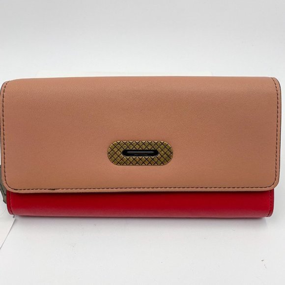 Bottega Veneta Rose Colorblock Continental Wallet - Picture 5 of 10